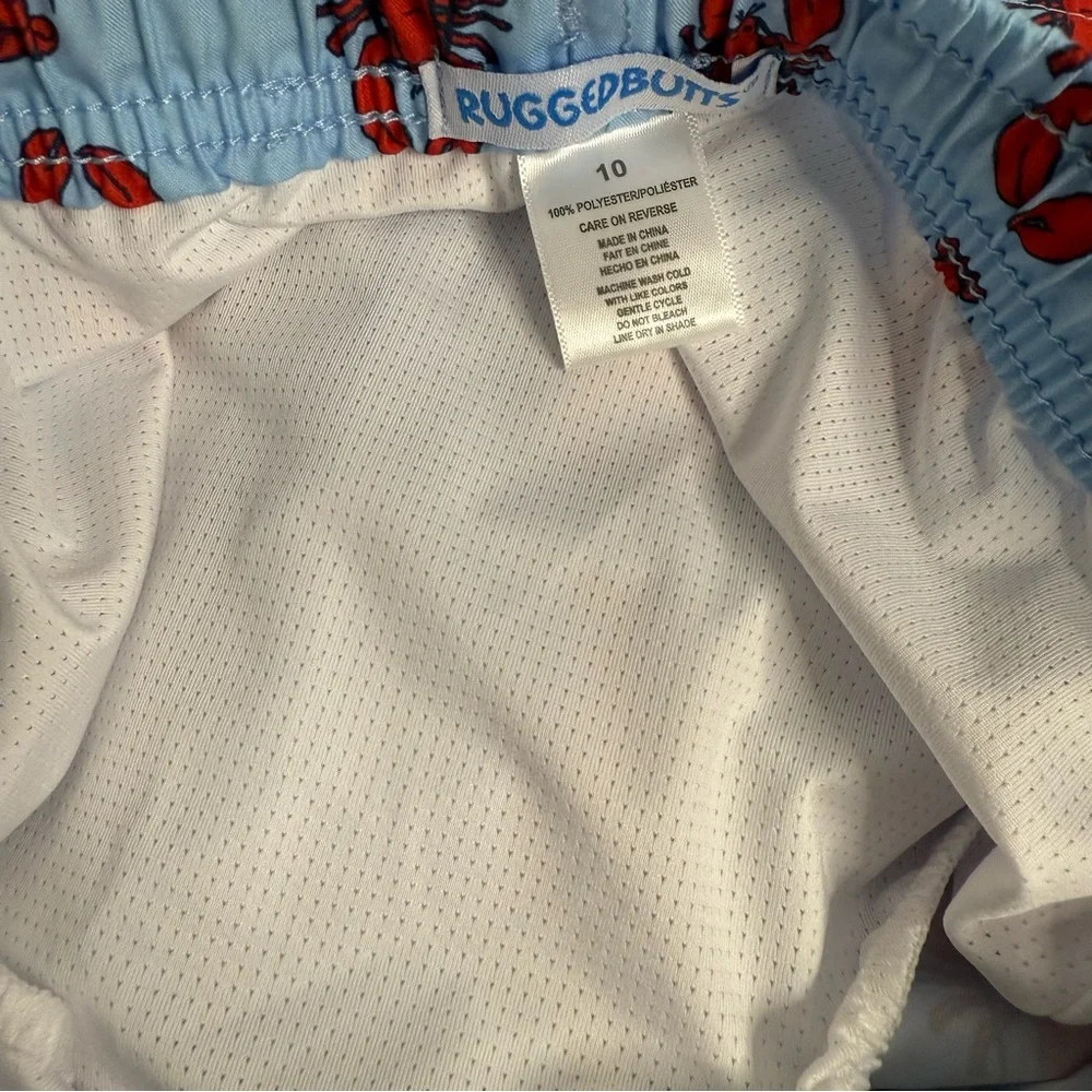 Ruggedbutts Lobster Pattern Blue Swim Trunks